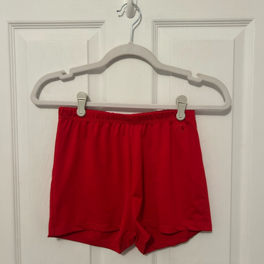 Champion Women's Red Spandex Shorts